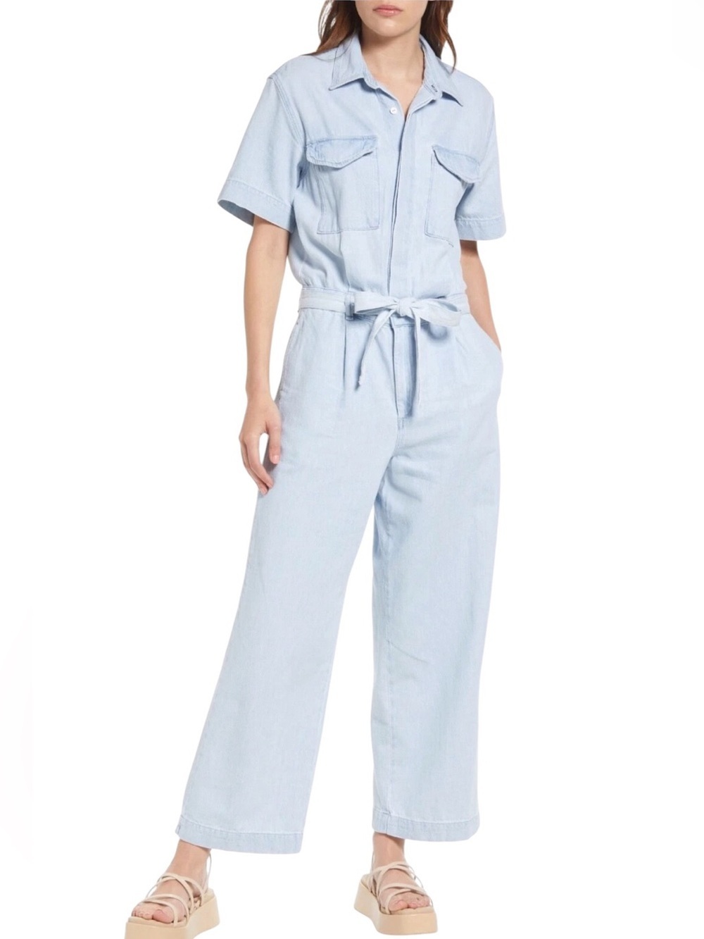 NWT - Rag & Bone Surplus Chambray Jumpsuit-Size: Small